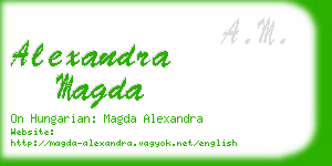alexandra magda business card